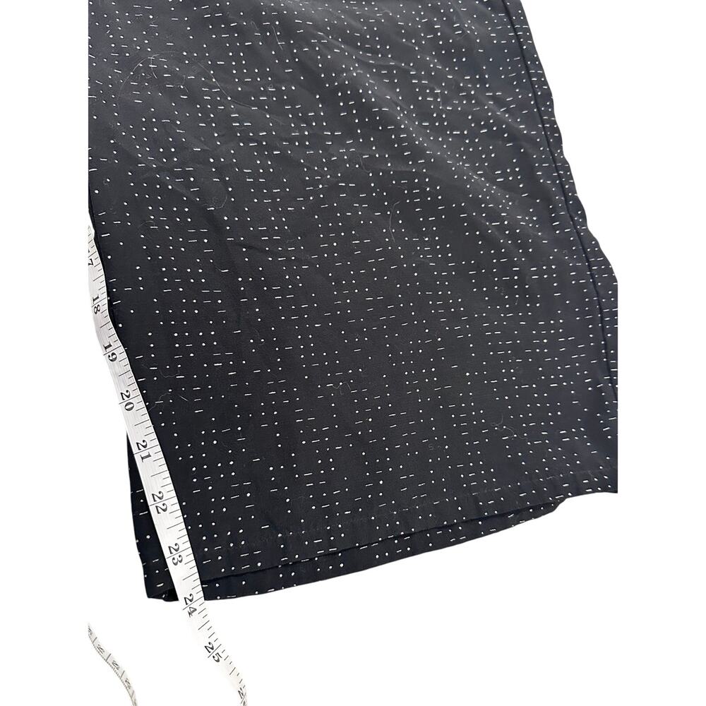 Eileen Fisher Wide Leg Pants With Drawstring & Pockets Black Morse Code Print, S - Picture 8 of 10